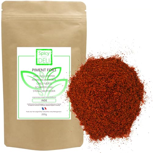 SPICY DELI- Scharfer Chili gemahlen/Pulver 200 g Herkunft aus Indien. SEHR SCHARF! von Spicy Deli