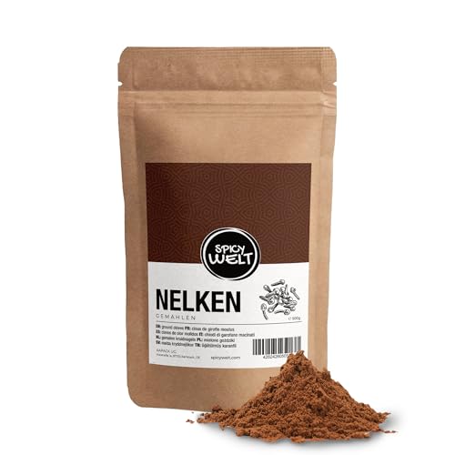 Spicy Welt Nelken Gemahlen (500g) – Nelkenpulver | Für Lebkuchen, Gebäck & Heißgetränke | Intensiv, Aromatisch & Fein | 100% Natürlich & Ohne Zusätze von Spicy Welt