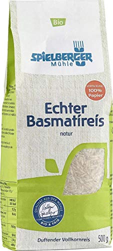 Echter Basmatireis natur 500g Echter Basmatireis natur 500g von Spielberger Mühle