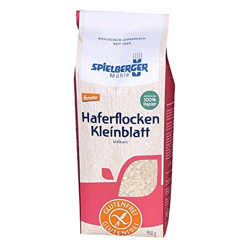 SPIELBERGER MÜHLE Haferflocken, Kleinblatt, glutenfrei, 950g von Spielberger Mühle