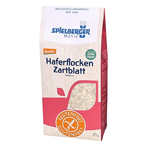 SPIELBERGER MÜHLE Haferflocken, Zartblatt, glutenfrei, 375g von Spielberger Mühle