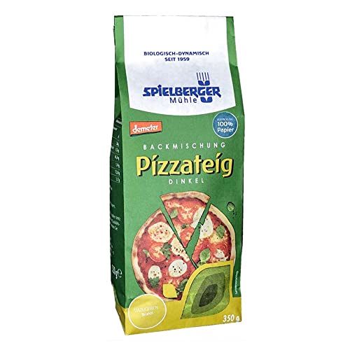 Spielberger Mühle - Backmischung Dinkel Pizzateig demeter - 0,35 kg - 4er Pack von Spielberger Mühle