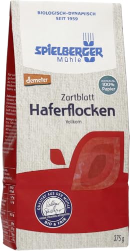 Spielberger Bio Haferflocken Zartblatt, demeter (2 x 375 gr) von Spielberger Mühle