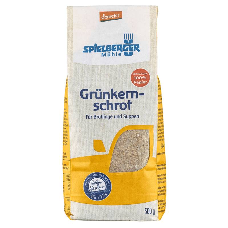 Bio Grünkernschrot, 500g von Spielberger