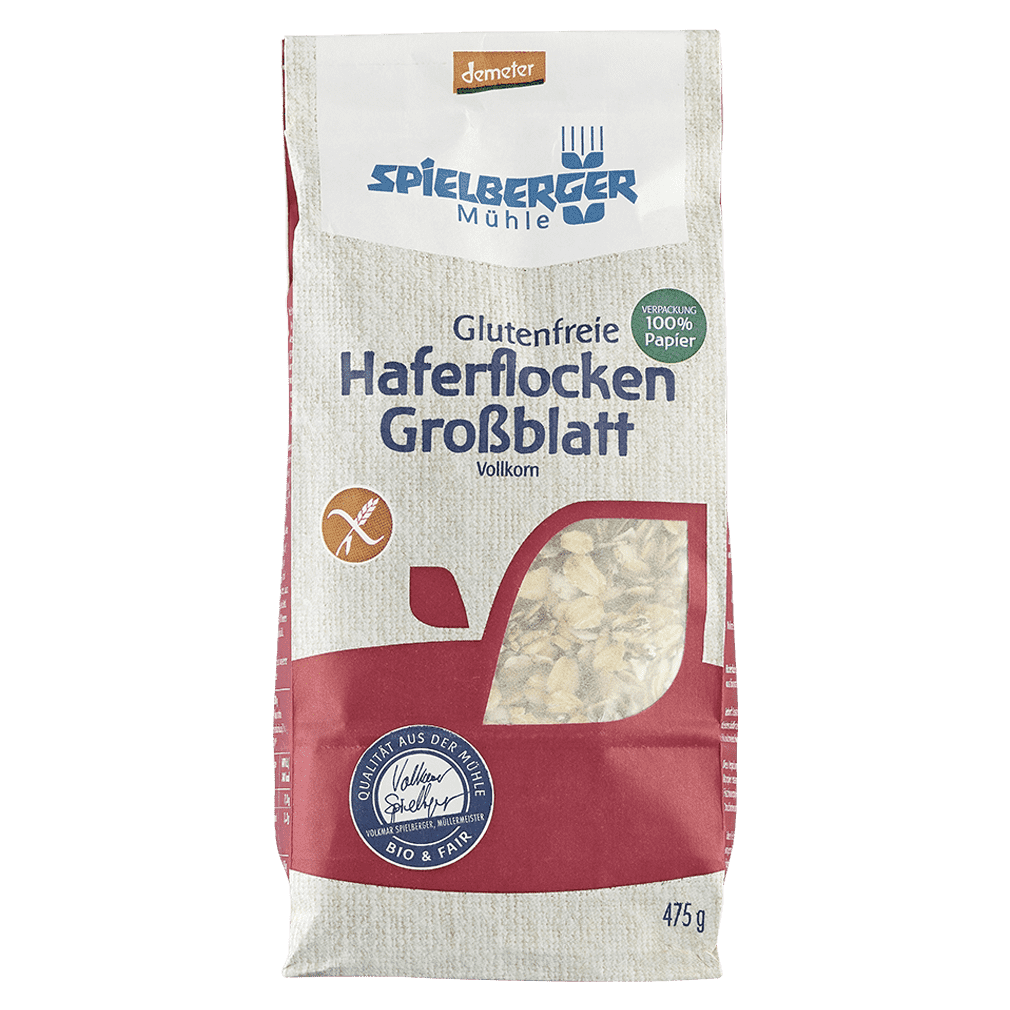 Bio Haferflocken Großblatt glutenfrei von Spielberger