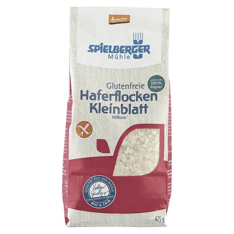 Bio Haferflocken Kleinblatt glutenfrei von Spielberger