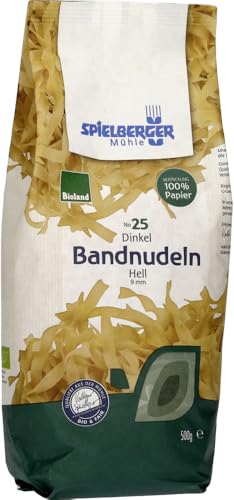 Dinkel Bandnudeln, hell, 9 mm, bioland 18 x 500 gr Dinkel Bandnudeln, hell, 9 mm, bioland 18 x 500 gr von Spielberger