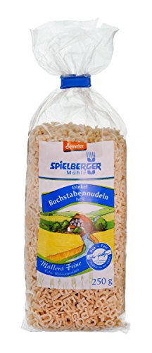 Dinkel Buchstabennudeln, hell, demeter 1 x 250 gr von Spielberger
