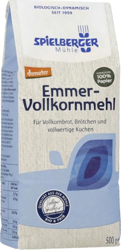 Emmer-Vollkornmehl, demeter 12 x 500 gr Emmer-Vollkornmehl, demeter 12 x 500 gr von Spielberger