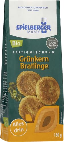 Grünkern Bratlinge, Fertigmischung, kbA 12 x 160 gr Grünkern Bratlinge, Fertigmischung, kbA 12 x 160 gr von Spielberger