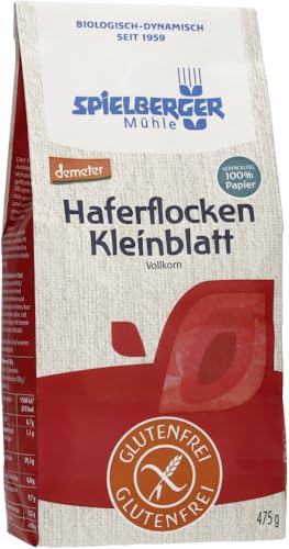 Haferflocken Kleinblatt, glutenfrei, demeter 18 x 475 gr von Spielberger