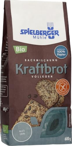 Kraftbrot Backmischung, glutenfrei, kbA 12 x 600 gr Kraftbrot Backmischung, glutenfrei, kbA 12 x 600 gr von Spielberger