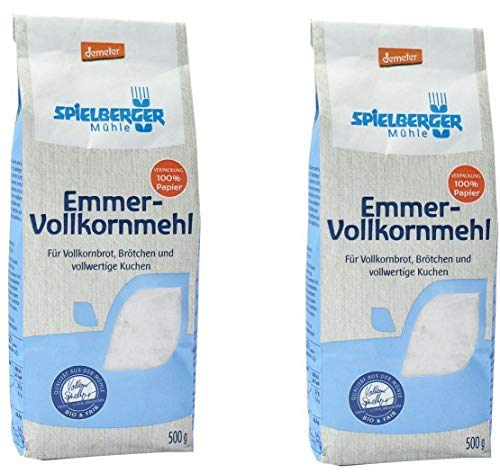 Spielberger Bio Emmer-Vollkornmehl, demeter (2 x 500 gr) von Spielberger