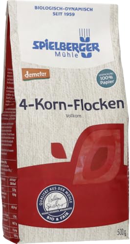 Spielberger Bio 4-Korn-Flocken, demeter (2 x 500 gr) von Spielberger