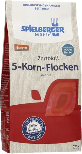 Spielberger Bio 5-Korn-Flocken, demeter (2 x 375 gr) von Spielberger