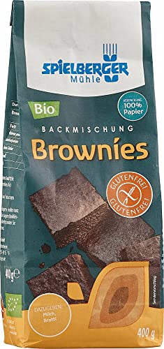 Spielberger Bio Brownies Backmischung, glutenfrei (1 x 400 gr) von Spielberger