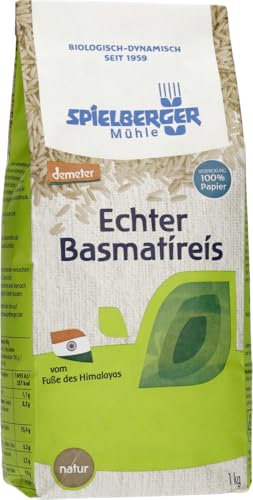 Spielberger Bio Basmatireis, natur, demeter (1 x 1 kg) von Spielberger