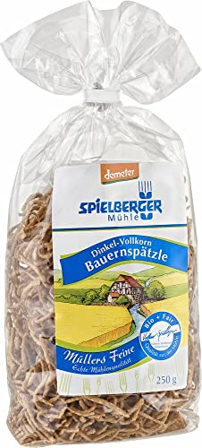 Spielberger Bio Dinkel Bauernspätzle Vollkorn, demeter (1 x 250 gr) von Spielberger