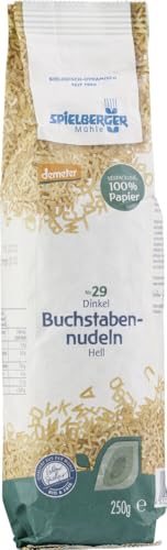 Spielberger Bio Dinkel-Buchstabennudeln, demeter (2 x 250 gr) von Spielberger