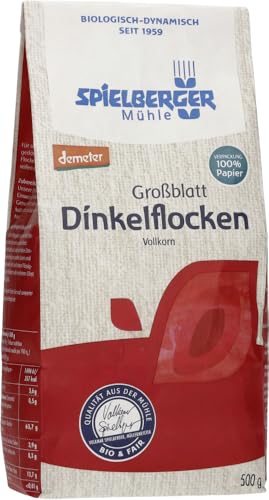 Spielberger Bio Dinkelflocken Großblatt, demeter (2 x 500 gr) von Spielberger