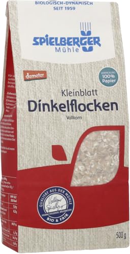 Spielberger Bio Dinkelflocken Kleinblatt, demeter (2 x 500 gr) von Spielberger