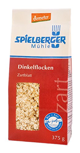 Spielberger Bio Dinkelflocken Zartblatt, demeter (1 x 375 gr) von Spielberger