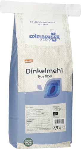 Spielberger Bio Dinkelmehl 1050, demeter (2 x 2,50 kg) von Spielberger