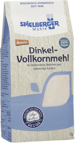 Spielberger Bio Dinkel-Vollkornmehl, demeter (2 x 1 kg) von Spielberger