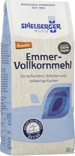 Spielberger Bio Emmer-Vollkornmehl, demeter (6 x 500 gr) von Spielberger