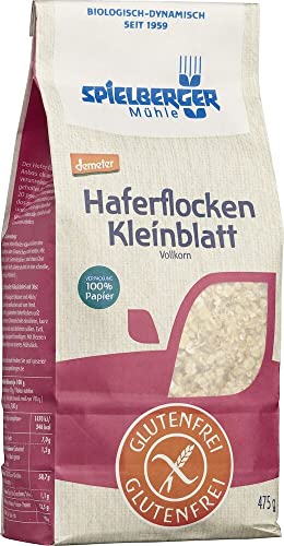 Spielberger Bio Glutenfreie Haferflocken Kleinblatt, demeter (1 x 475 gr) von Spielberger