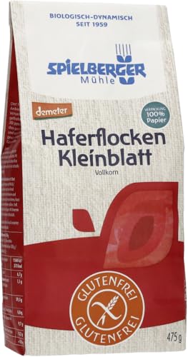 Spielberger Bio Glutenfreie Haferflocken Kleinblatt, demeter (6 x 475 gr) von Spielberger