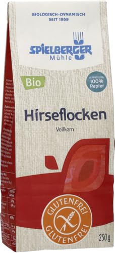 Spielberger Bio Glutenfreie Hirseflocken, kbA (2 x 250 gr) von Spielberger