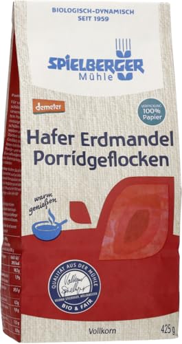 Spielberger Bio Hafer Erdmandel Porridgeflocken, demeter (2 x 425 gr) von Spielberger