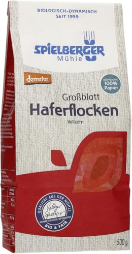 Spielberger Bio Haferflocken Großblatt, demeter (2 x 500 gr) von Spielberger