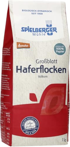 Spielberger Bio Haferflocken Großblatt, demeter (6 x 1 kg) von Spielberger