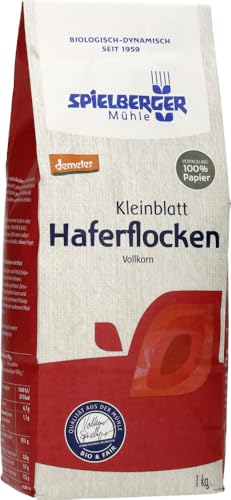 Spielberger Bio Haferflocken Kleinblatt, demeter (1 x 1 kg) von Spielberger