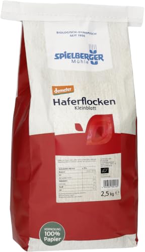 Spielberger Bio Haferflocken Kleinblatt, demeter (1 x 2,50 kg) von Spielberger