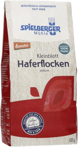 Spielberger Bio Haferflocken Kleinblatt, demeter (1 x 500 gr) von Spielberger