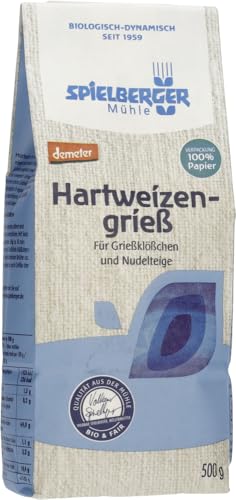 Spielberger Bio Hartweizengrieß, demeter (2 x 500 gr) von Spielberger