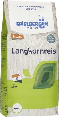 Spielberger Bio Langkornreis, weiß, demeter (1 x 1 kg) von Spielberger