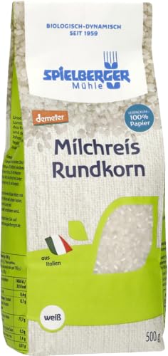 Milchreis, Rundkorn weiß, demeter 6 x 500 gr von Spielberger