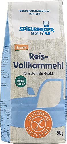 Spielberger Bio Glutenfreies Reis-Vollkornmehl, demeter (1 x 500 gr) von Spielberger