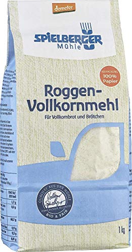 Spielberger Bio Roggen-Vollkornmehl, demeter (1 x 1 kg) von Spielberger