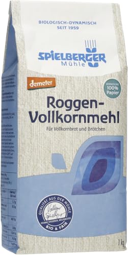 Spielberger Bio Roggen-Vollkornmehl, demeter (2 x 1 kg) von Spielberger