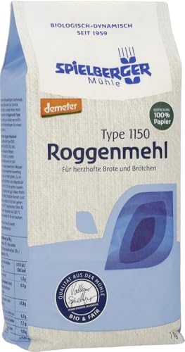 Spielberger Bio Roggenmehl 1150, demeter (2 x 1 kg) von Spielberger