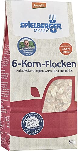 Spielberger Bio 6-Korn-Flocken, demeter (1 x 500 gr) von Spielberger