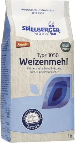 Spielberger Bio Weizenmehl 1050, demeter (2 x 1 kg) von Spielberger