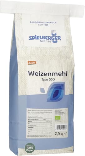 Weizenmehl Type 550, demeter 1 x 2.50 kg von Spielberger