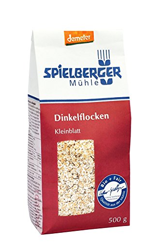 Spielberger Dinkelflocken, Kleinblatt, 6er Pack (6 x 500 g) von Spielberger