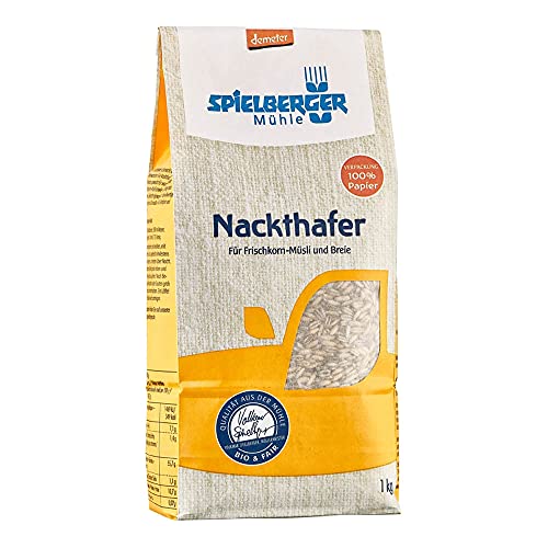 Spielberger Nackthafer, 3er Pack (3 x 1 kg) von Spielberger Mühle